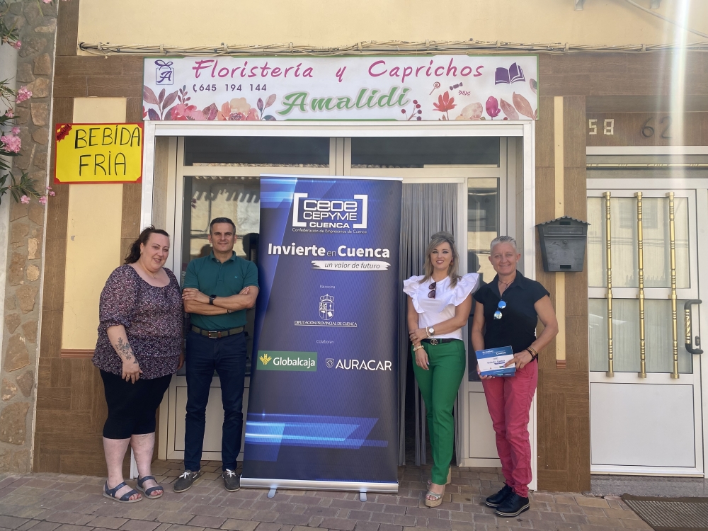 INVIERTE EN CUENCA ACOMPAÑA EN SUS PRIMEROS PASOS A FLORISTERÍA Y CAPICHOS AMALIDI, EN VILLARTA